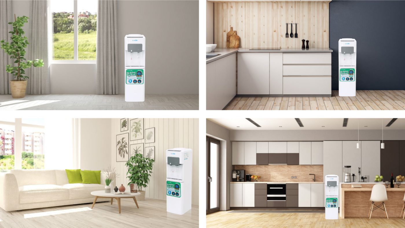 Cây nước nóng lạnh Karofi HC16 úp bình