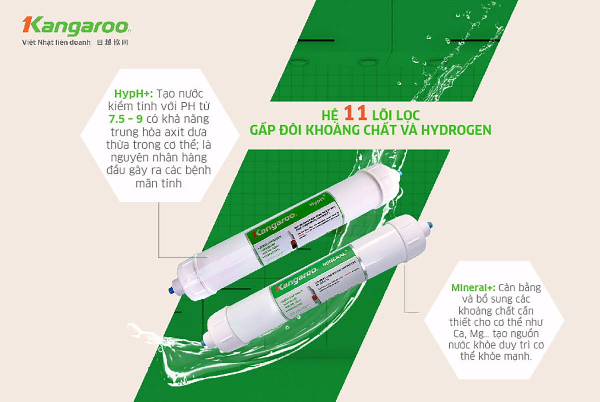Máy lọc nước Kangaroo Hydrogen KG100HC3 Máy lọc nước Kangaroo Hydrogen KG100HC3