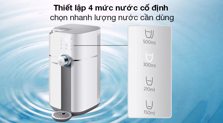 Máy lọc nước RO để bàn Philips ADD6910 1 lõi - Có nhiều tùy chọn lượng nước: 150 ml, 210 ml, 300 ml, 500 ml Máy lọc nước RO để bàn Philips ADD6910 1 lõi - Có nhiều tùy chọn lượng nước: 150 ml, 210 ml, 300 ml, 500 ml