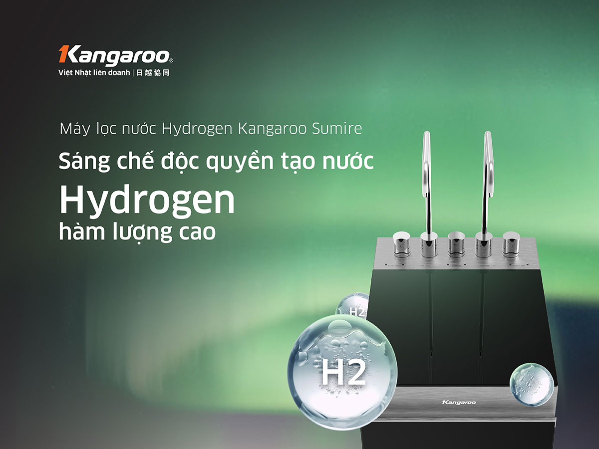 Máy lọc nước nóng lạnh 12 lõi Kangaroo Hydrogen KG12A8 Máy lọc nước nóng lạnh 12 lõi Kangaroo Hydrogen KG12A8