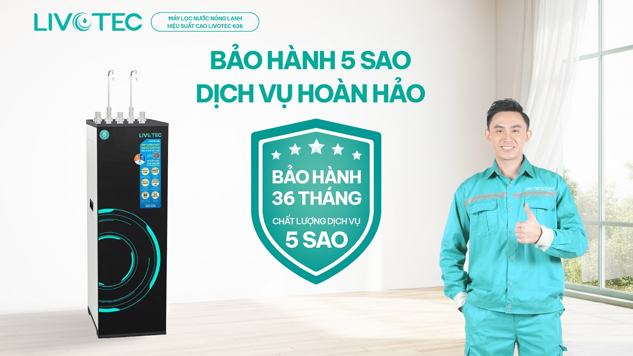 Livotec 636 bảo hành 36 tháng